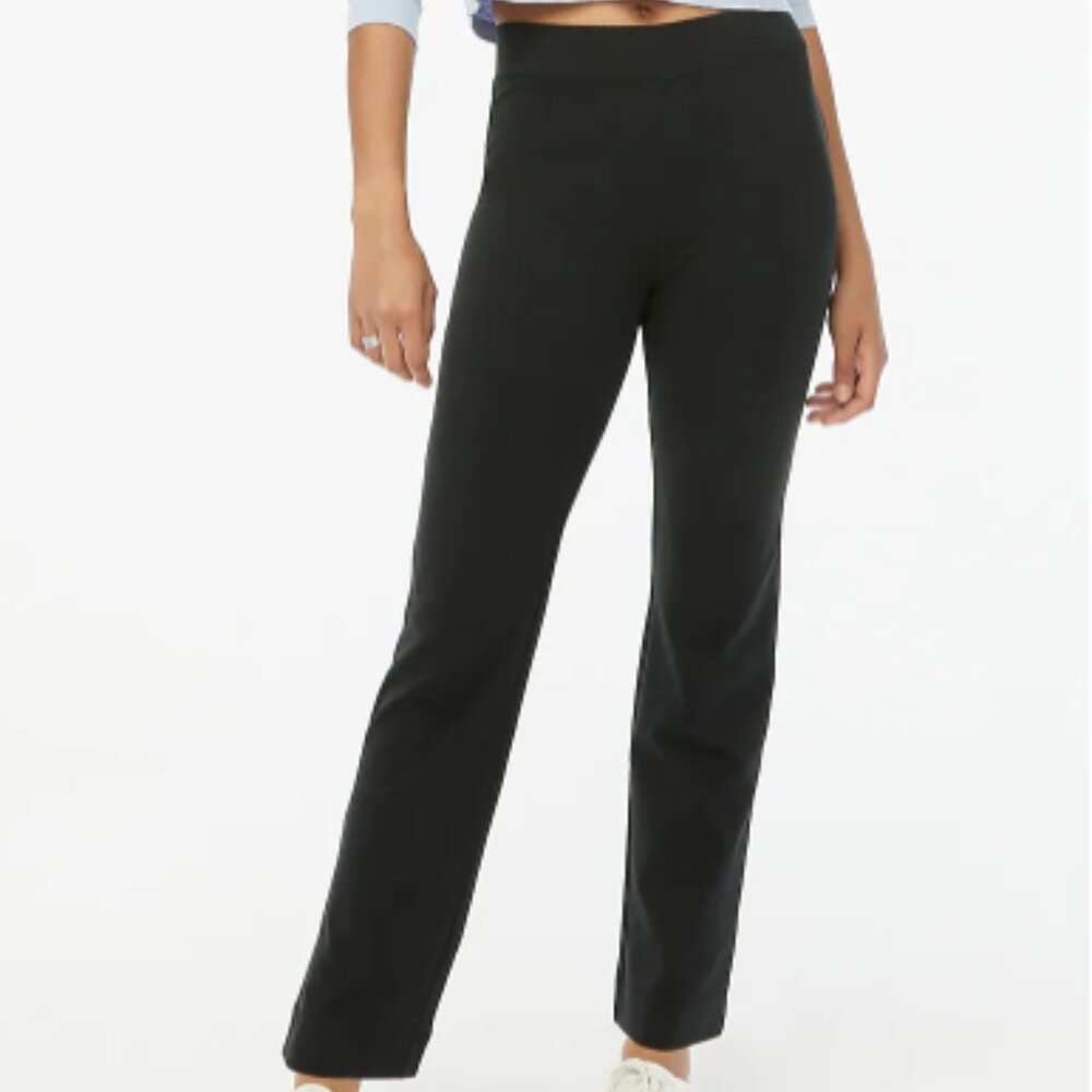 NWT J. Crew pull-on straight-leg yoga pant (S)